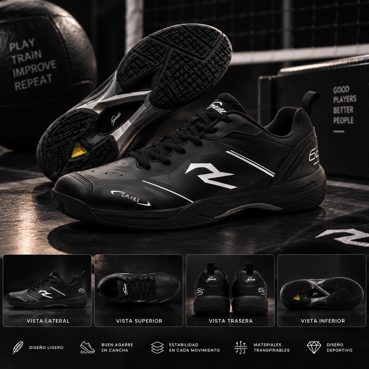 Court 65 Pro – Zapatillas Indoor